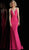 Jovani - JVN68318 Embellished Deep V-neck Trumpet Dress In Pink