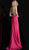 Jovani - JVN68318 Embellished Deep V-neck Trumpet Dress In Pink
