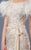 MNM COUTURE - K3640 Bedazzled Mermaid Dress With Feathered Sleeves In Neutral