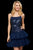 Sherri Hill - 53033 Sequined Drop-Waist Tiered Short Dress In Blue