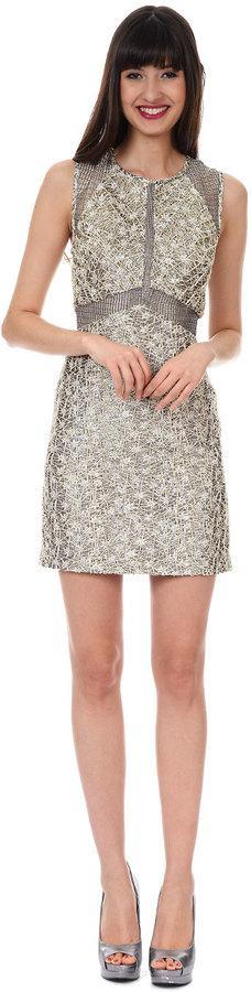 Phoebe Couture - Cut Out Mesh Cocktail Dress