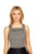 Phoebe Couture - Jacquard Beaded Slit Top in Apricot