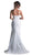 Cinderella Divine - KC1762 Embroidered Sweetheart Trumpet Dress In White