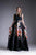 Cinderella Divine - KC1813 Beaded Lace Two Piece Floral Satin Gown In Black and Print