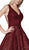 Cinderella Divine - KC19065 Long Glitter Accented Lace Ballgown In Red