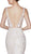 Cinderella Divine - KC19067 Sleeveless Deep V neck Embellished Gown In White and Nude