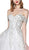 Cinderella Divine - KC19070W Beaded Lace Off-Shoulder Tulle Ballgown In White