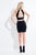 Rachel Allan LBD - L1135 Two Piece Halter Sheath Dress in Black