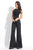 Rachel Allan LBD - L1141 Embellished Illusion Jewel Jumpsuit in Black
