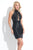 Rachel Allan - Embellished Halter Sheath Dress L1146 In Black