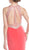 Bedazzled Halter Neckline Sheath Prom Dress