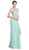 Bedazzled Halter Neckline Sheath Prom Dress