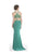 Aspeed Design Embellished Halter Sheath Prom Dress L1669 In Green