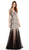 Dazzling Deep V-neck Trumpet Prom Dress