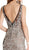 Dazzling Deep V-neck Trumpet Prom Dress