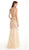 Dazzling Deep V-neck Trumpet Prom Dress