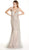 Dazzling Deep V-neck Trumpet Prom Dress