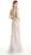 Dazzling Deep V-neck Trumpet Prom Dress