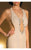MNM Couture - L5016W Beaded Halter Neck Mermaid Evening Gown in Neutral