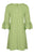 Nina Leonard - L6832B Balloon Hem Quarter Length Sleeve Shift Dress In Yellow and Green
