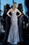 Jovani - 62021 Lace Off-Shoulder Trumpet Dress In Silver