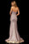 Sherri Hill - 52362 Glitter Stretch Strapless Mermaid Dress In Pink and Gold