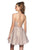 Blush by Alexia Designs - 11819 Strappy Ruched A-Line Cocktail Dress In Pink
