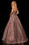 Sherri Hill - 52959 Strapless Sweetheart Glitter A Line Dress In Red and Silver