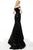 Jovani - 64504 Off the Shoulder Trumpet Dress In Black