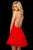 Sherri Hill - 53113 Beaded Scoop Short Dress In Red