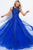 JVN59046 Embellished Sleeveless Tulle Gown
