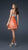 La Femme - Bejeweled Sweetheart Chiffon A-line Dress 16541 In Orange