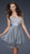 La Femme - Bejeweled Sweetheart Chiffon A-line Dress 16541 Gray