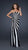 La Femme - Two Tone Sequined Semi-sweetheart Long Column Dress 17456 In Black and White