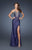 La Femme - 18456 Sequined Jewel Ornate Gown In Purple