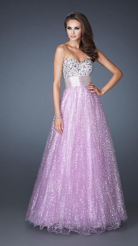 La Femme - Prom Dress 18910 in Purple