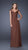 La Femme - 19143 Pretty Cap Sleeve Lace Ruched Evening Gown In Brown