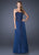 La Femme - 19175 Strapless Sweetheart Lace and Chiffon Evening Gown In Blue