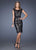 La Femme - 19215 Embellished Lace Sheath Dress In Black