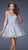 La Femme - Short Dress 20063 in Green and Purple