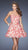 La Femme - Short Dress 20063 in Red and White