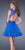 La Femme - 20429 Sleeveless Lace Jewel A-Line Cocktail Dress In Blue