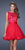 La Femme - 20429 Sleeveless Lace Jewel A-Line Cocktail Dress In Red