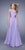 La Femme  - 20448 Ornate Strapped Interlaced Gown In Purple