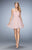 La Femme - 20721 Strapless Ruched A-Line Dress In Pink