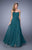 La Femme - 20808 Strapless Shirred Sweetheart Gown In Green