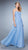 La Femme - 20808 Strapless Shirred Sweetheart Gown In Blue