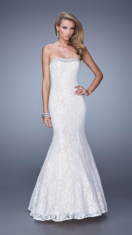 La Femme - 21034 Prom Dress in White