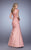La Femme - 21610 Cap Sleeve Fitted Satin Trumpet Gown - 2 pcs Silver in Size 2 & 16 | 1 pc Champagne in Size 8 | 1 pc Antique Rose in Size 6 Available