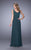 La Femme - 21624 Jewel Adorned A-line Evening Gown In Green